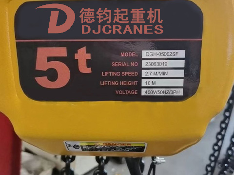5 ton Fixed Type Electric Chain Hoist