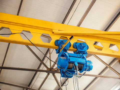 Electric Trolley Wire Rope Hoist On Beam