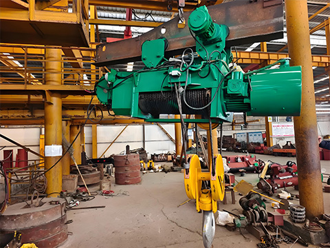 10 Ton Electric Trolley Wire Rope Hoist Factory Use