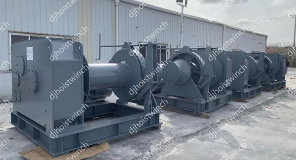 4 Sets of 25 Ton Mooring Winches Shipped to UAE